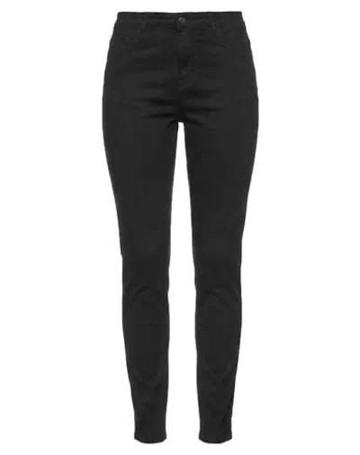 Emme By Marella Woman Pants Black Size 10 Cotton, Elastane