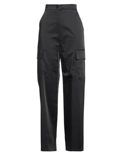 Emme By Marella Woman Pants Black Size 12 Polyester, Cotton, Elastane