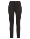 Emme By Marella Woman Pants Black Size 12 Cotton, Elastane In Black