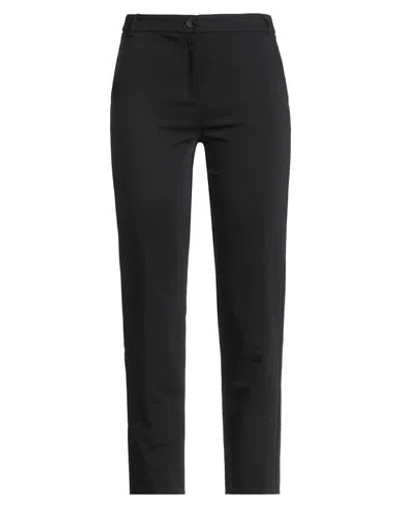 Emme By Marella Woman Pants Black Size 16 Cotton, Polyamide, Elastane