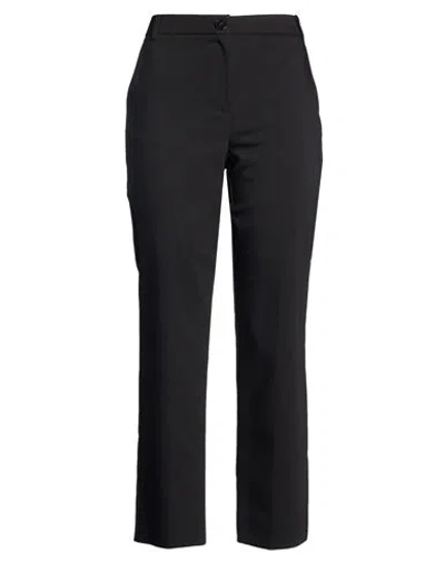 Emme By Marella Woman Pants Black Size 8 Cotton, Polyamide, Elastane