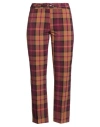 Emme By Marella Woman Pants Burgundy Size 12 Polyester, Viscose, Elastane In Red