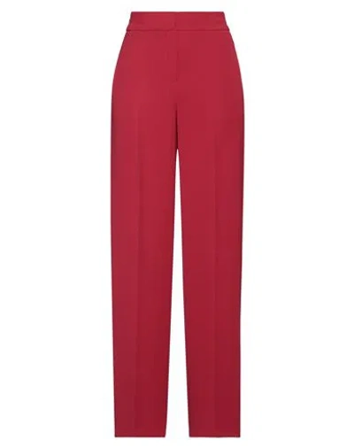 Emme By Marella Woman Pants Burgundy Size 16 Polyester