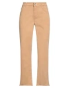 Emme By Marella Woman Pants Camel Size 14 Cotton, Elastane In Beige