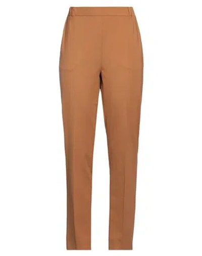 Emme By Marella Woman Pants Camel Size Xl Viscose, Polyamide, Elastane In Beige