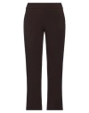 Emme By Marella Woman Pants Chocolate Brown Size 4 Polyester, Viscose, Elastane