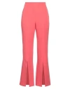 Emme By Marella Woman Pants Coral Size 8 Polyester, Elastane