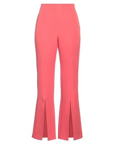 Emme By Marella Woman Pants Coral Size 8 Polyester, Elastane