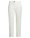 Emme By Marella Woman Pants Cream Size 4 Cotton, Polyamide, Elastane In White