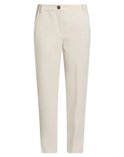 Emme By Marella Woman Pants Cream Size 4 Polyester, Viscose, Elastane In White