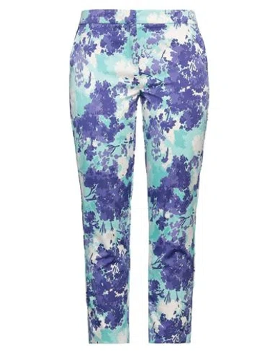Emme By Marella Woman Pants Dark Purple Size 12 Polyester, Elastane