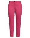 Emme By Marella Woman Pants Fuchsia Size 10 Cotton, Polyamide, Elastane In Pink