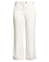 Emme By Marella Woman Pants Ivory Size 10 Polyester, Viscose, Elastane In White