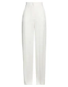 Emme By Marella Woman Pants Ivory Size 14 Polyester In White