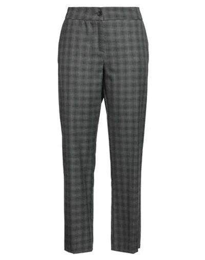 Emme By Marella Woman Pants Lead Size 12 Polyester, Viscose, Elastane In Gray