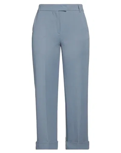 Emme By Marella Woman Pants Light Blue Size 12 Polyester, Elastane