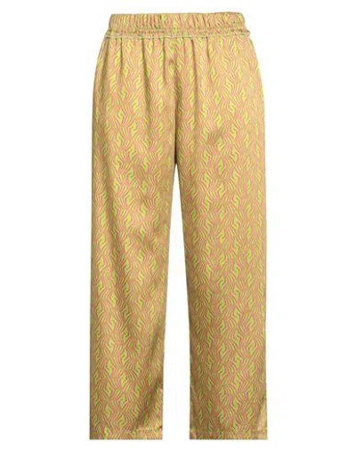 Emme By Marella Woman Pants Lime Green Size 12 Polyester