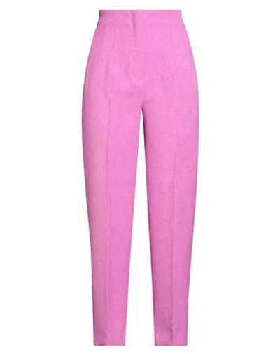 Emme By Marella Woman Pants Mauve Size 6 Polyester In Purple