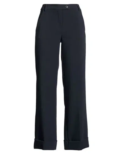 Emme By Marella Woman Pants Midnight Blue Size 2 Polyester, Viscose, Elastane In Brown