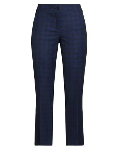Emme By Marella Woman Pants Navy Size 4 Polyester, Viscose, Elastane In Blue