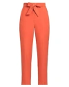 Emme By Marella Woman Pants Orange Size 6 Polyester, Elastane