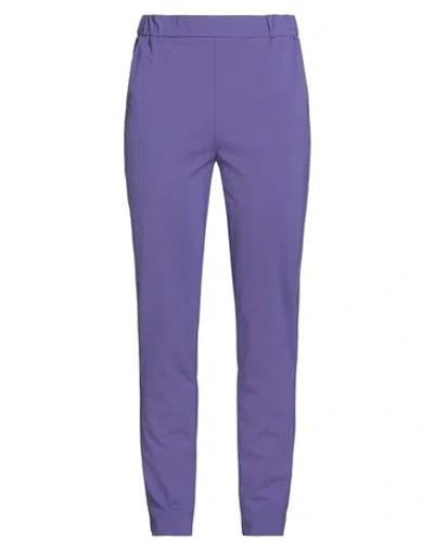 Emme By Marella Woman Pants Purple Size M Viscose, Polyamide, Elastane