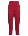 Emme By Marella Woman Pants Red Size 12 Polyester, Elastane In Red