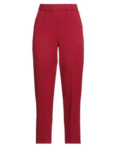 Emme By Marella Woman Pants Red Size 12 Polyester, Elastane