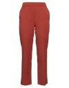 Emme By Marella Woman Pants Rust Size 10 Polyester, Viscose, Elastane In Red