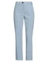 Emme By Marella Woman Pants Sky Blue Size 2 Cotton, Polyamide, Elastane In Blue