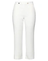 Emme By Marella Woman Pants Ivory Size 14 Polyester In White
