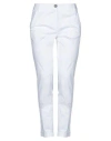 Emme By Marella Woman Pants White Size 2 Cotton, Elastane In White