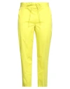 Emme By Marella Woman Pants Yellow Size 10 Cotton