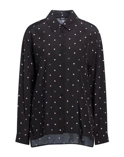 Emme By Marella Woman Shirt Black Size 12 Viscose