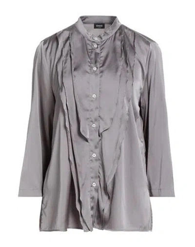 Emme By Marella Woman Shirt Grey Size 12 Polyester, Elastane In Purple