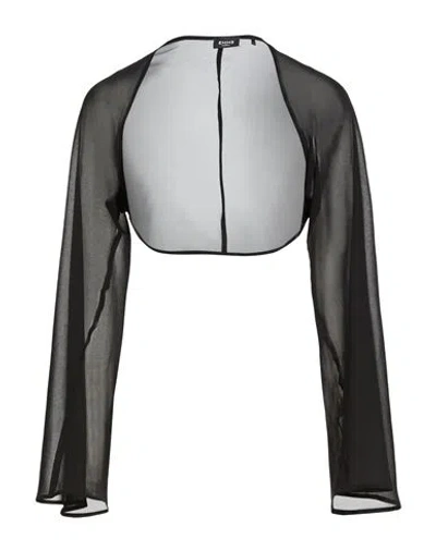 Emme By Marella Woman Shrug Black Size 14 Polyester