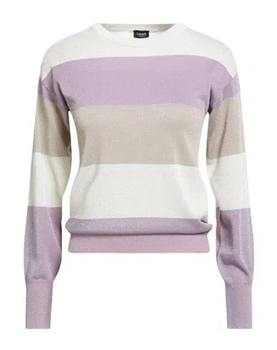 Emme By Marella Woman Sweater Beige Size S Viscose, Polyester, Metallic Fiber In Multi