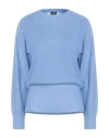 Emme By Marella Woman Sweater Light Blue Size Xl Polyester, Polyamide, Acrylic, Wool, Metallic Fiber In Multi