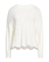 Emme By Marella Woman Sweater White Size L Viscose, Polyester, Polyamide