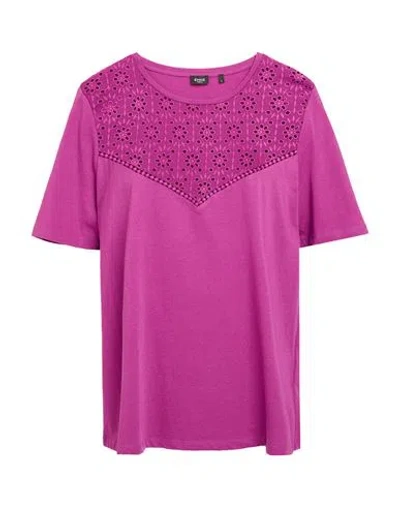 Emme By Marella Woman T-shirt Mauve Size L Cotton In Purple