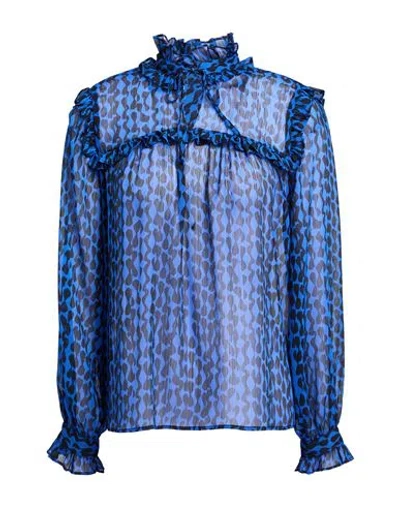 Emme By Marella Woman Top Blue Size 8 Polyester