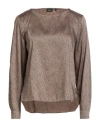Emme By Marella Woman Top Camel Size 2 Polyester In Neutral