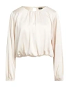 Emme By Marella Woman Top Cream Size 10 Polyester In Neutral