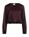 Emme By Marella Woman Top Deep Purple Size 12 Polyester In Purple