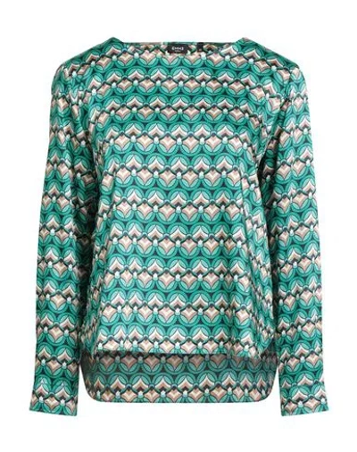 Emme By Marella Woman Top Green Size 10 Polyester