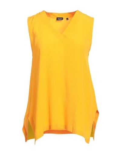 Emme By Marella Woman Top Mandarin Size 6 Acetate, Silk