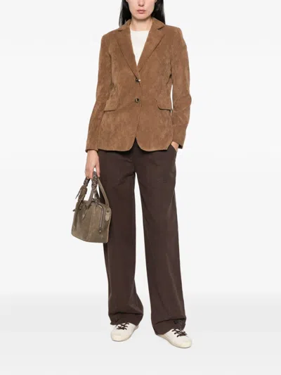 Emme Corduroy-effect Blazer In 브라운