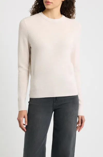 Emme Crewneck Metallic Sweater In Neutral