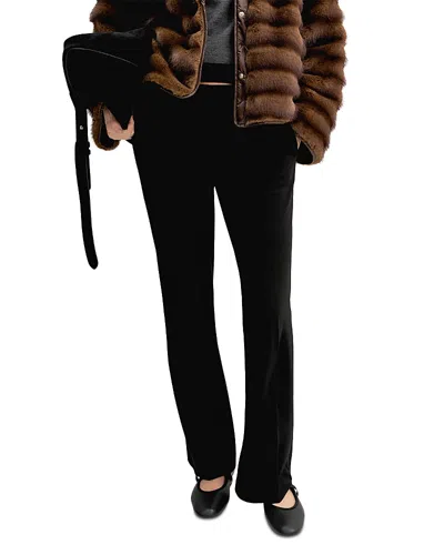 Emme Emmflare Slim Stretch Jersey Pants In Black