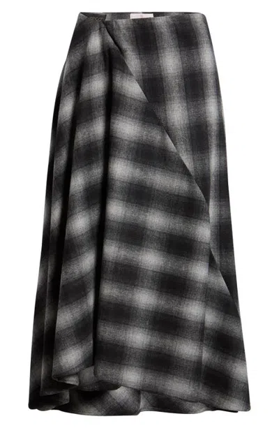Emme Emmurna Flannel Skirt In Gray